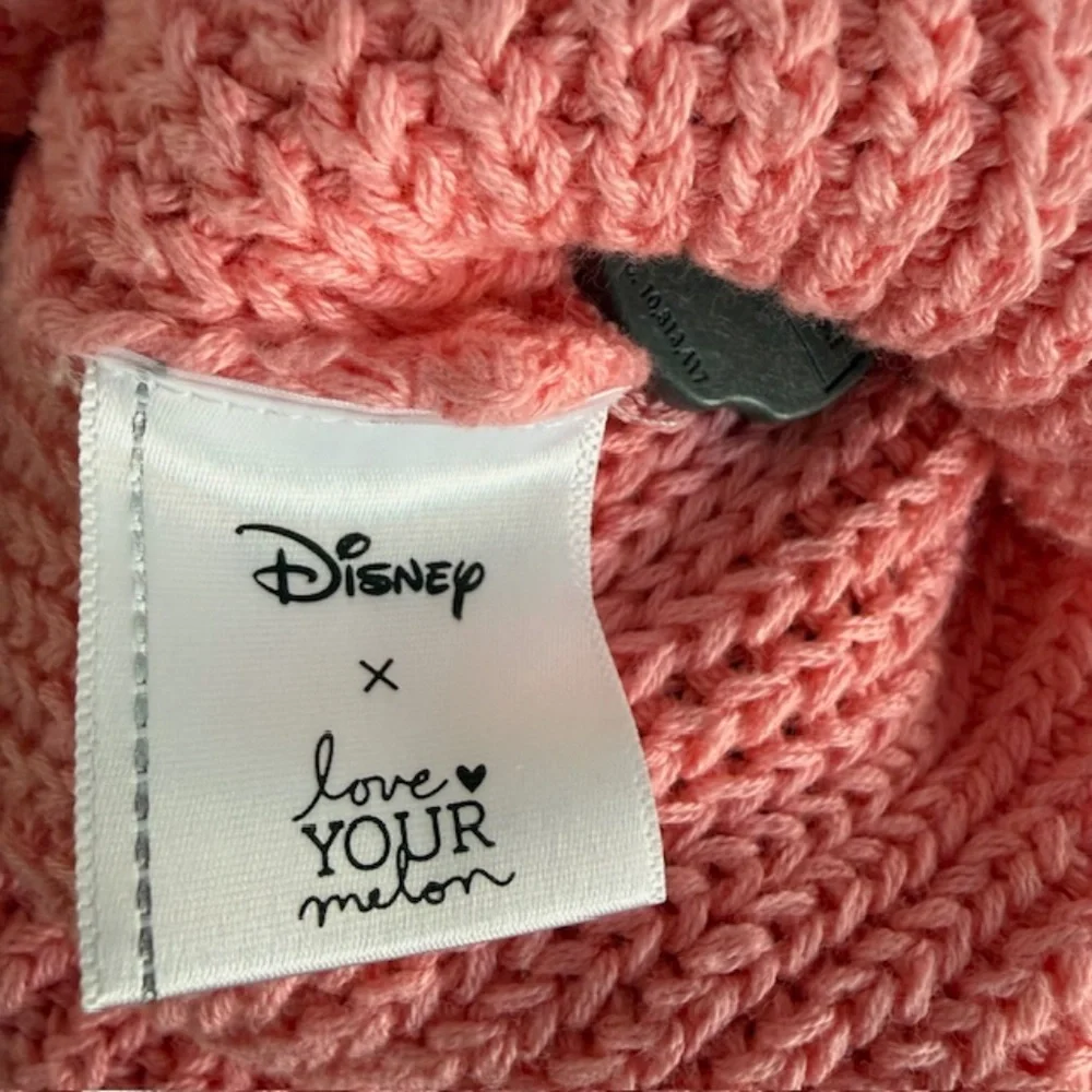 New! Disney x Love Your Melon LYM Minnie Mouse Kid Pink Bow Double Pom Beanie